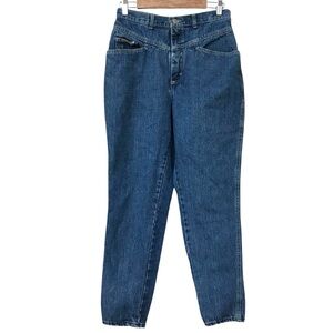 Vintage 80s PS Gitano High Waist Tapered Mom Blue Jeans size 12